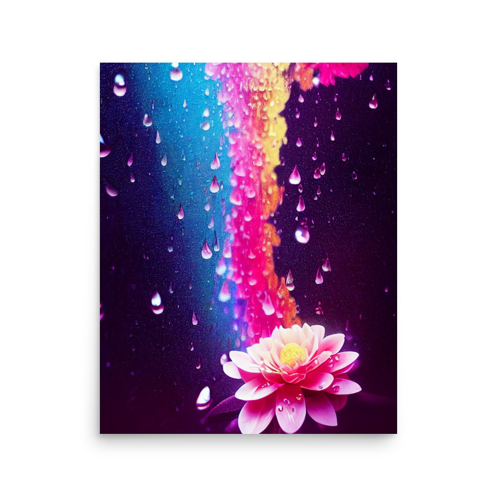 Calming Rain: Vibrant - Luster Poster