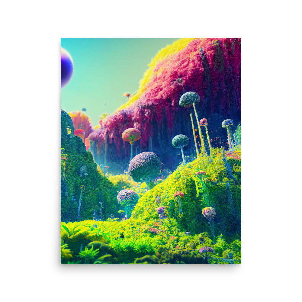 Alien Worlds: Vibrant - Luster Poster