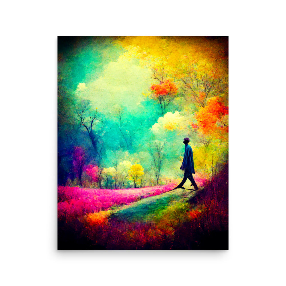 Lone Thoughts: Vibrant - Luster Poster