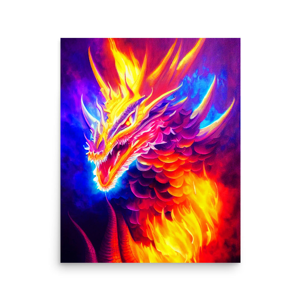 Fiery Friend: Vibrant - Luster Poster