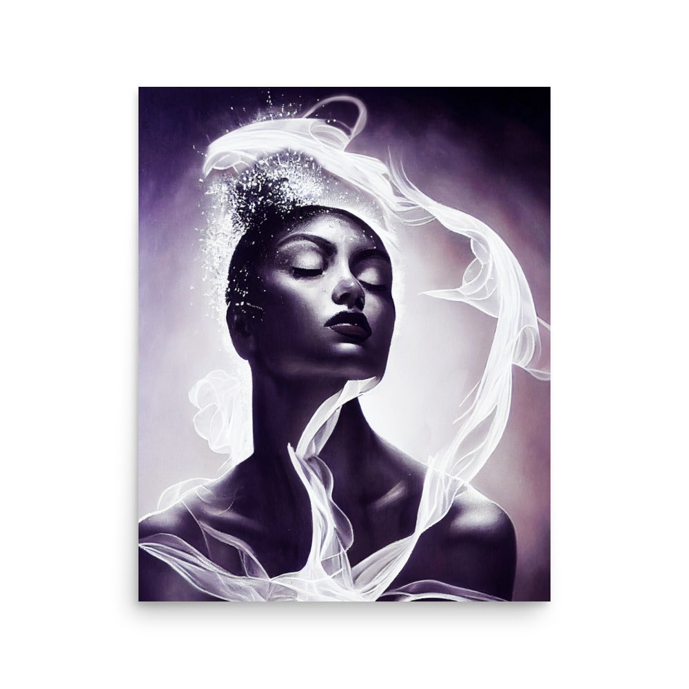 Serene Power: B&W - Luster Poster