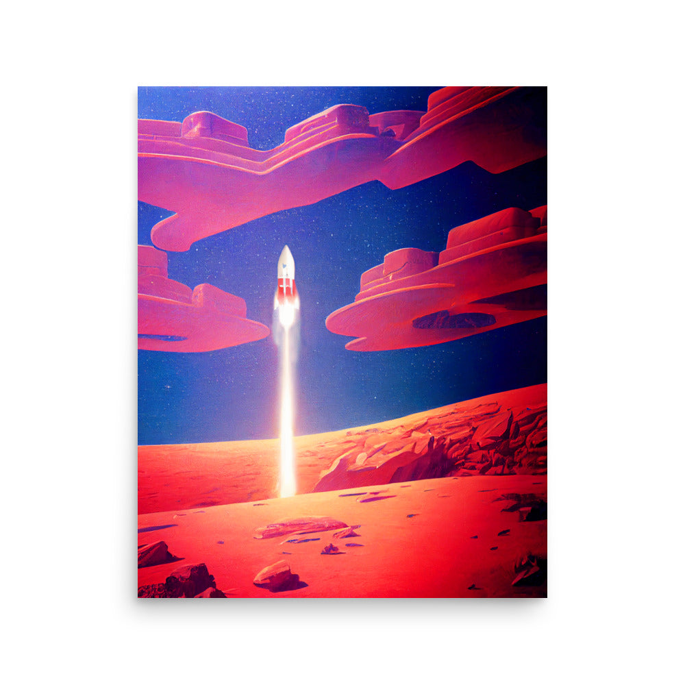 Space Race: Neutral - Luster Poster