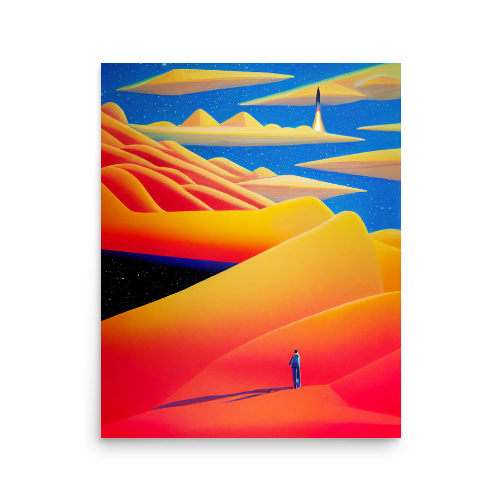 Space Race: Vibrant - Luster Poster