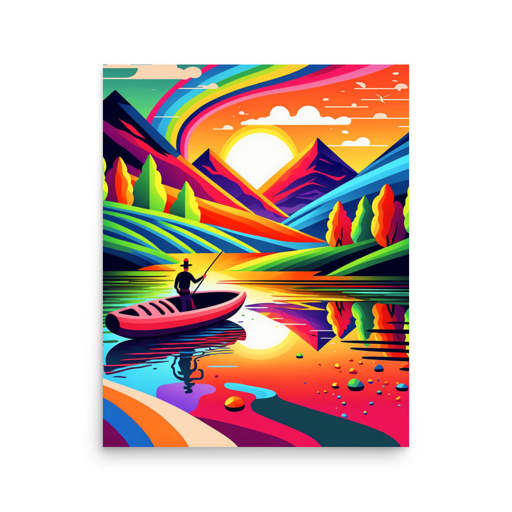 Fishing Fantasy: Vibrant - Luster Poster