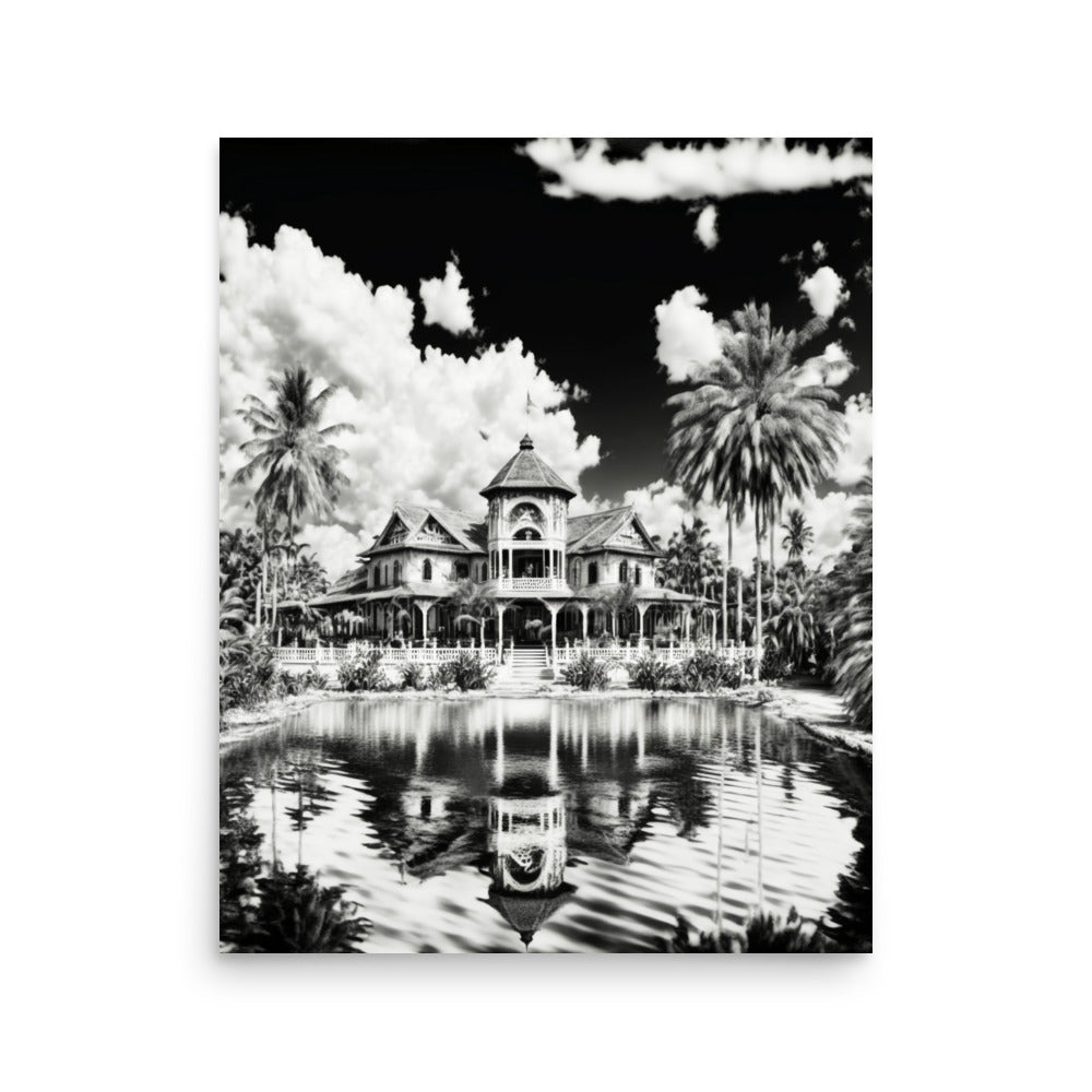 Holiday Home: B&W - Luster Poster