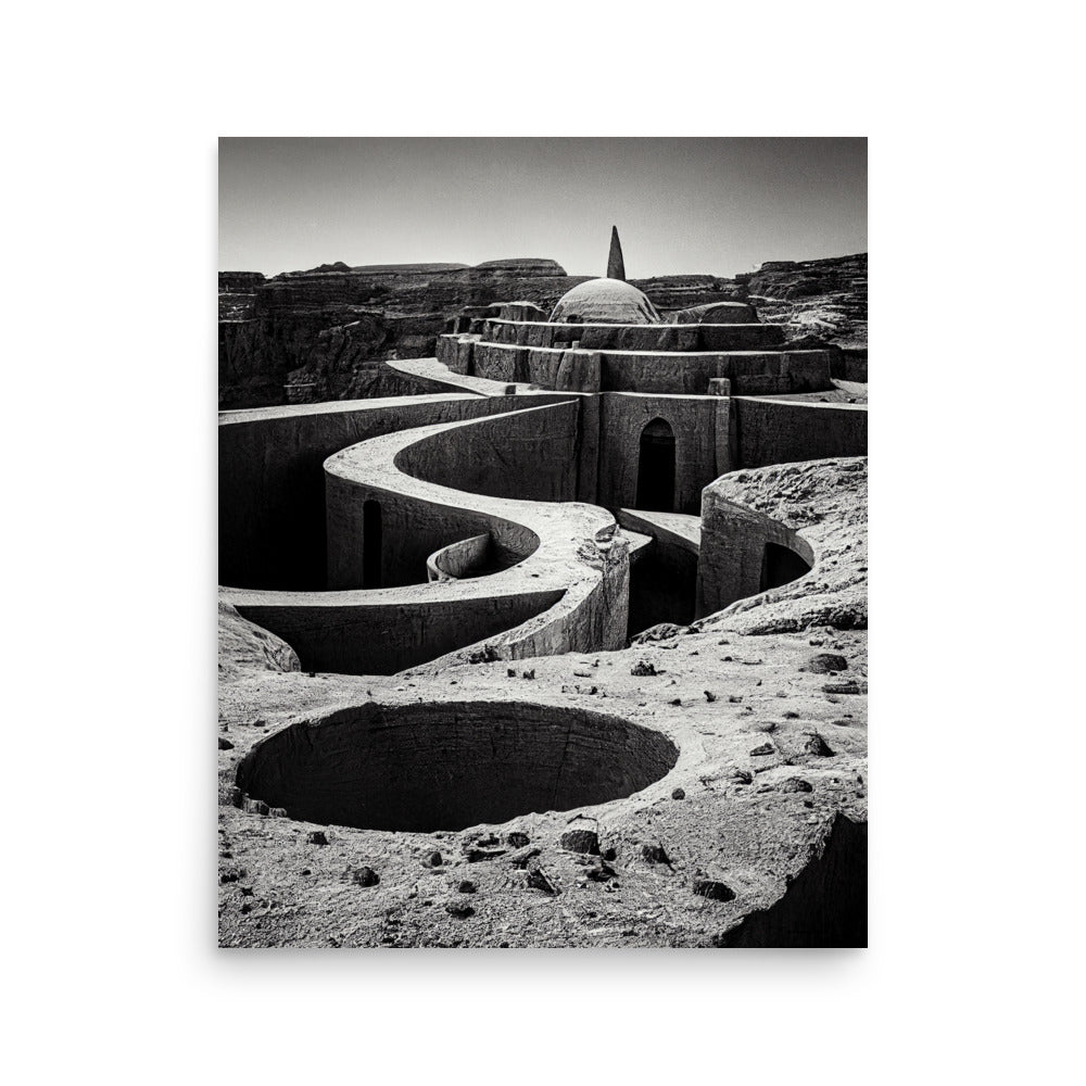 Desert Days: B&W - Luster Poster