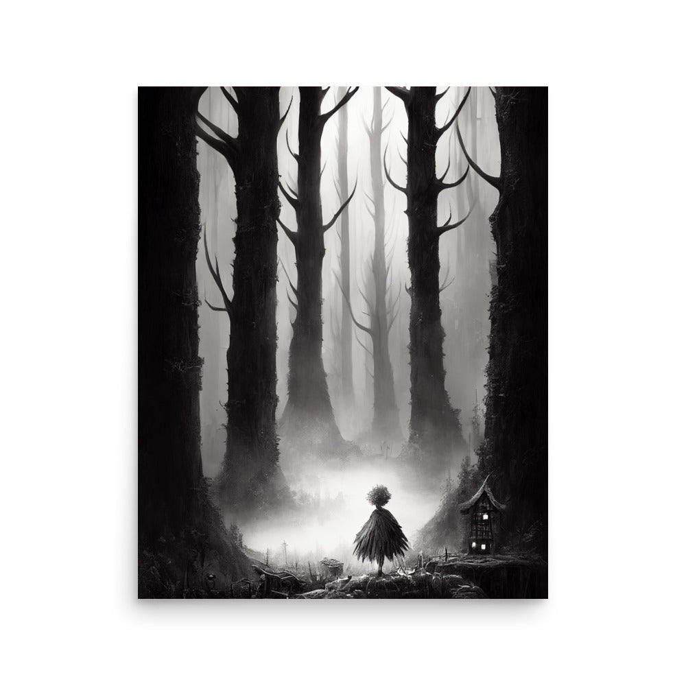 Familiar Forests: B&W - Luster Poster