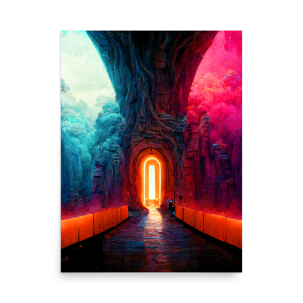 Portal Jumping: Vibrant - Luster Poster