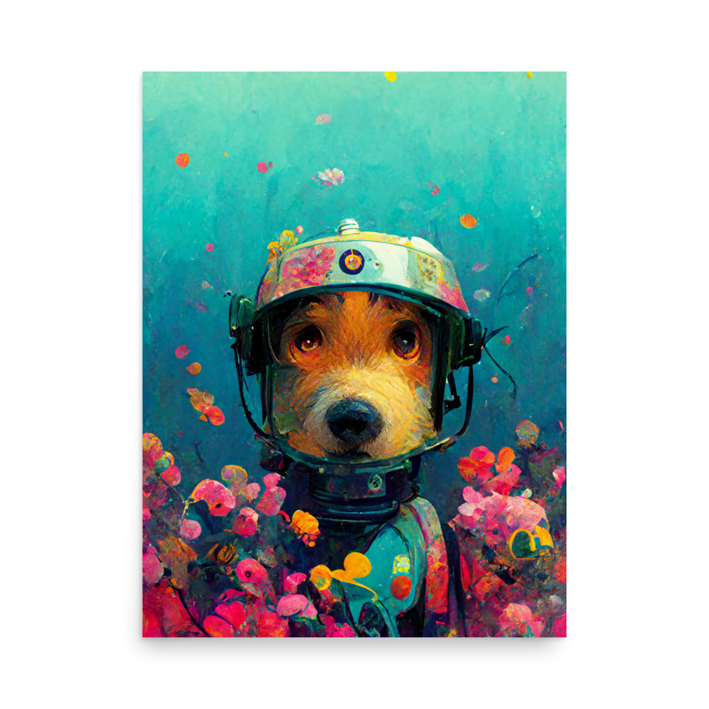 Robo-Dog: Vibrant - Luster Poster