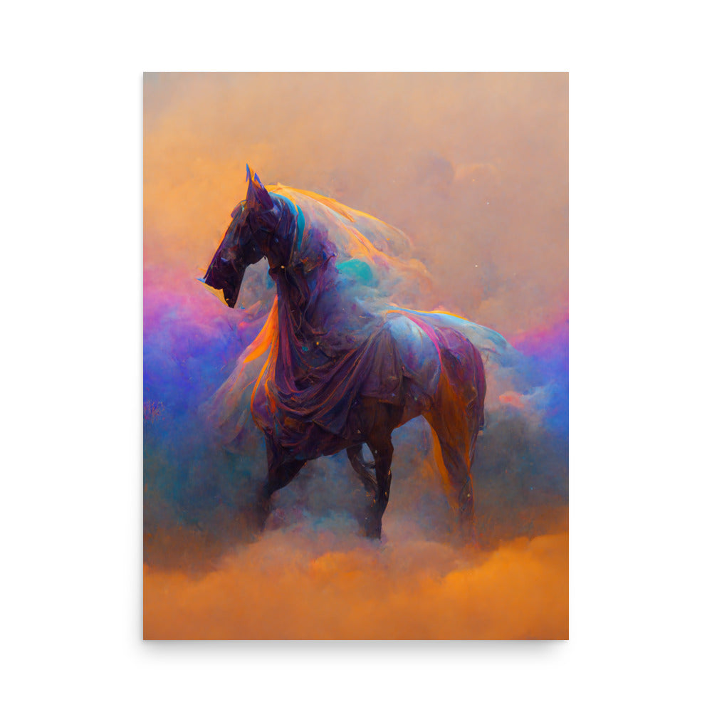 Ghost Horse: Vibrant - Luster Poster