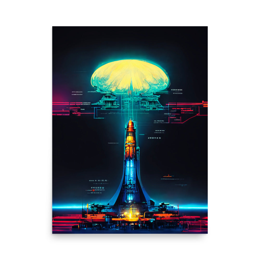 Rocket Design: Vibrant - Luster Poster