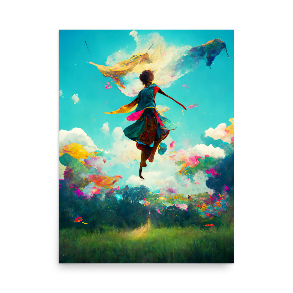 Flying Free: Vibrant - Luster Poster