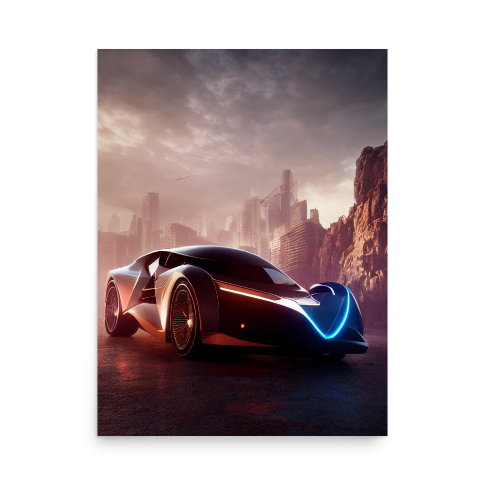 Futuristic Travel: Neutral - Luster Poster