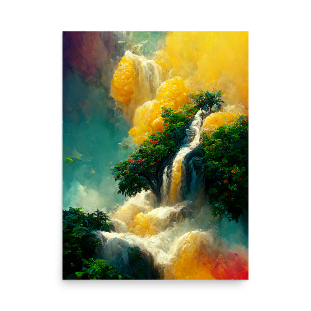 Cascading Nature: Neutral - Luster Poster