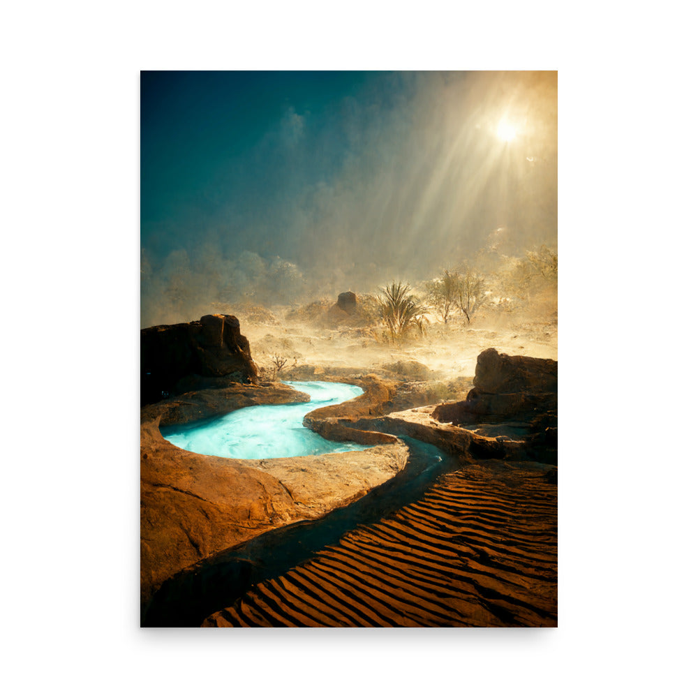 Desert Oasis: Neutral - Luster Poster