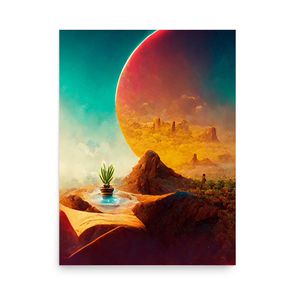 Desert Oasis: Vibrant - Luster Poster