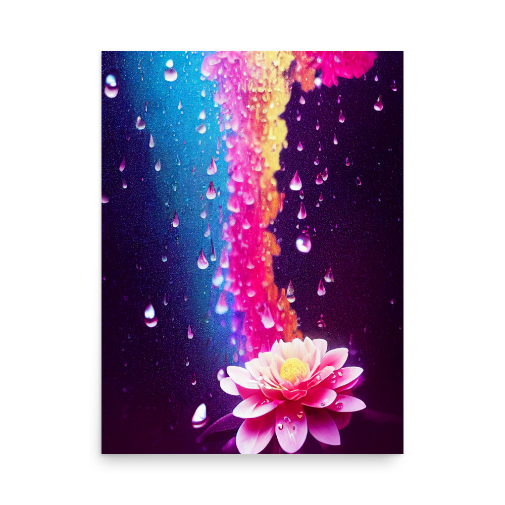 Calming Rain: Vibrant - Luster Poster