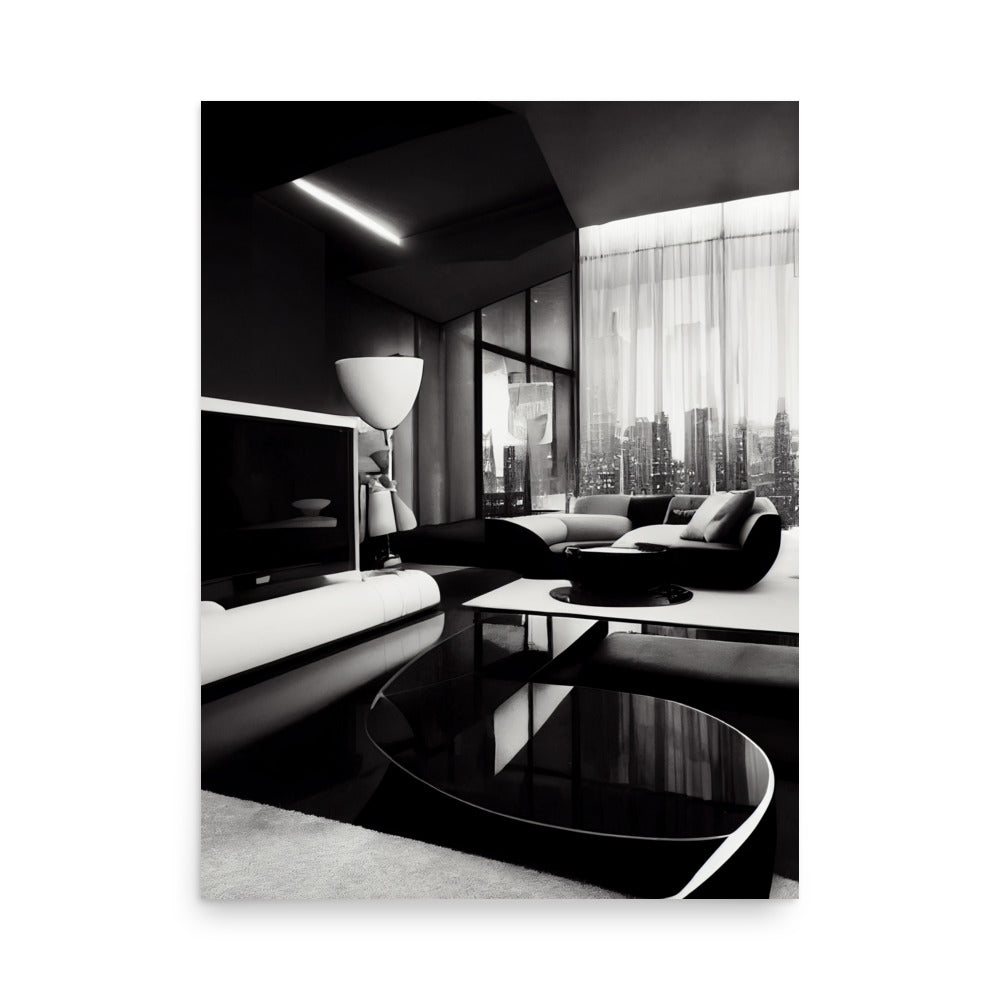 Cozy Quarters: B&W - Luster Poster