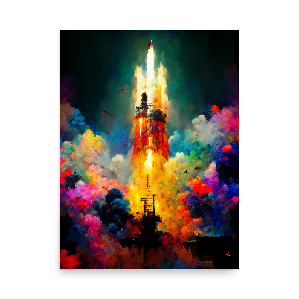 Fiery Exit: Vibrant - Luster Poster