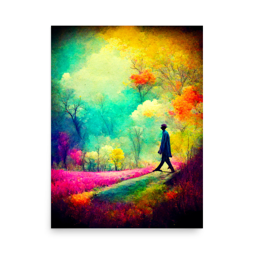 Lone Thoughts: Vibrant - Luster Poster