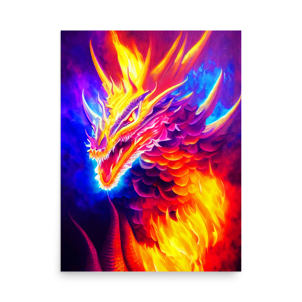 Fiery Friend: Vibrant - Luster Poster