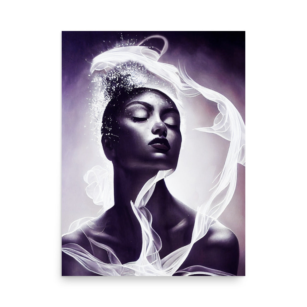 Serene Power: B&W - Luster Poster