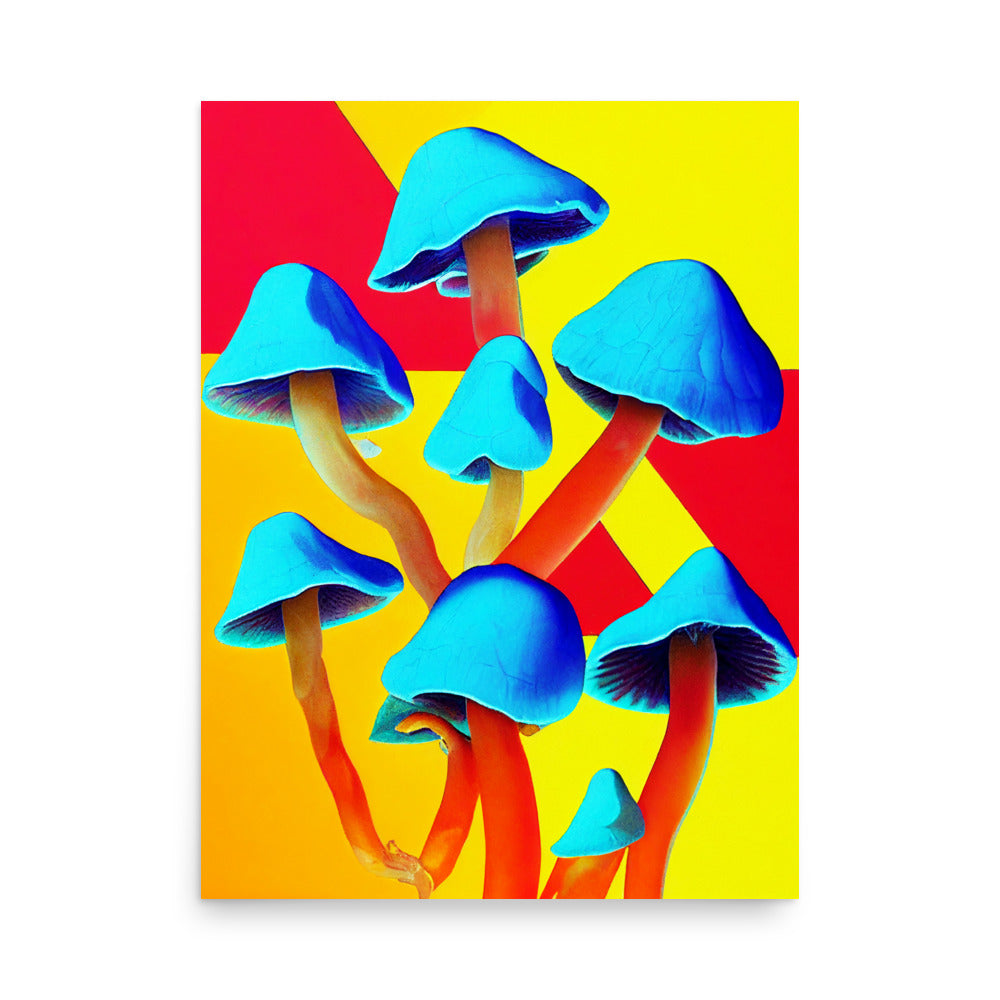 Mushroom Magic: Vibrant - Luster Poster