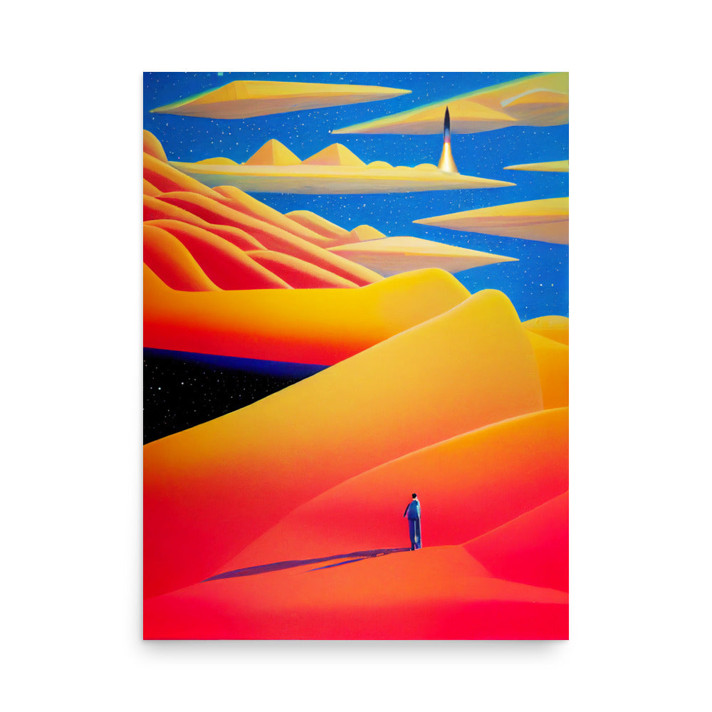 Space Race: Vibrant - Luster Poster