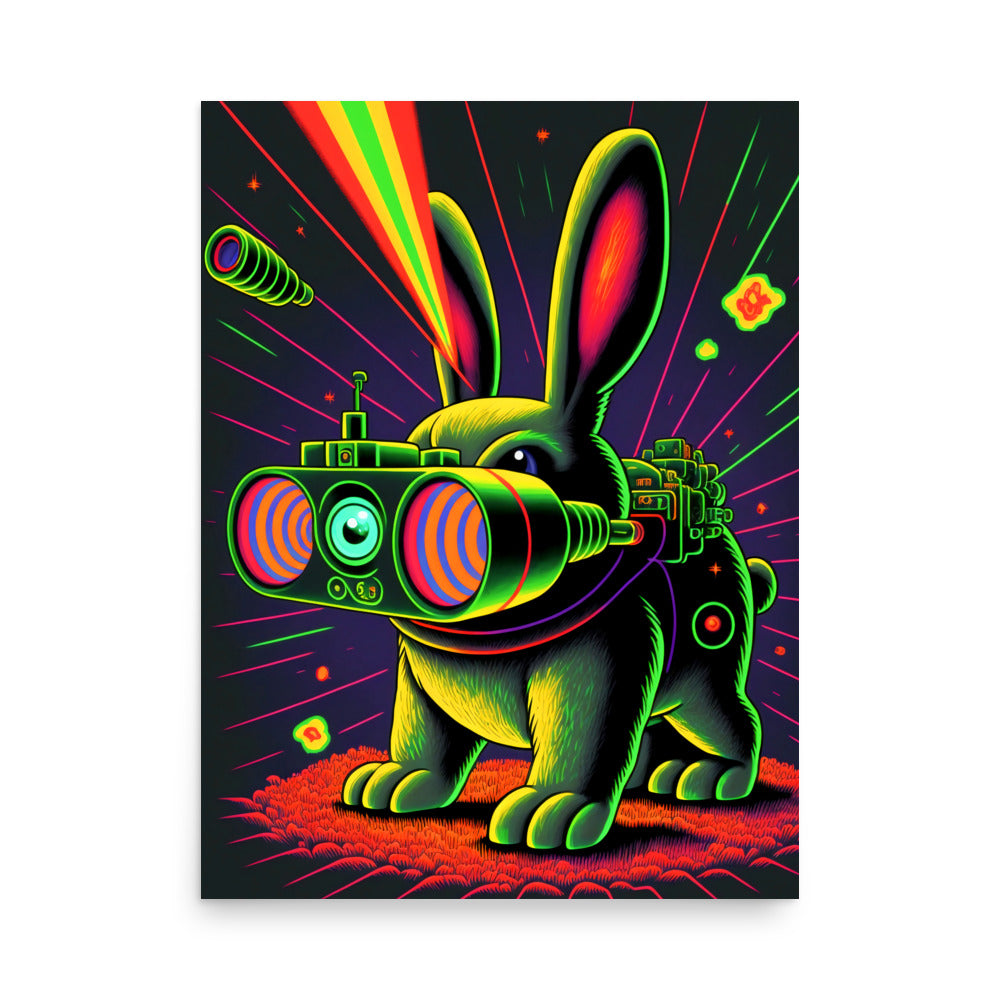 Ro-Bunny: Vibrant - Luster Poster