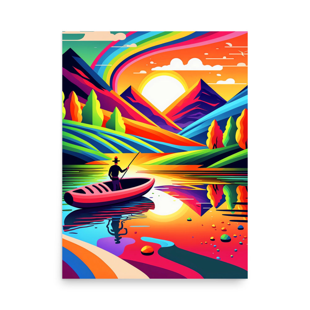 Fishing Fantasy: Vibrant - Luster Poster