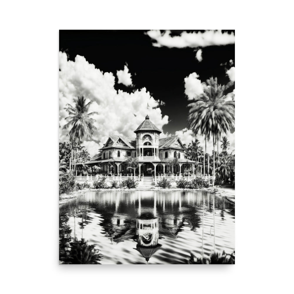 Holiday Home: B&W - Luster Poster