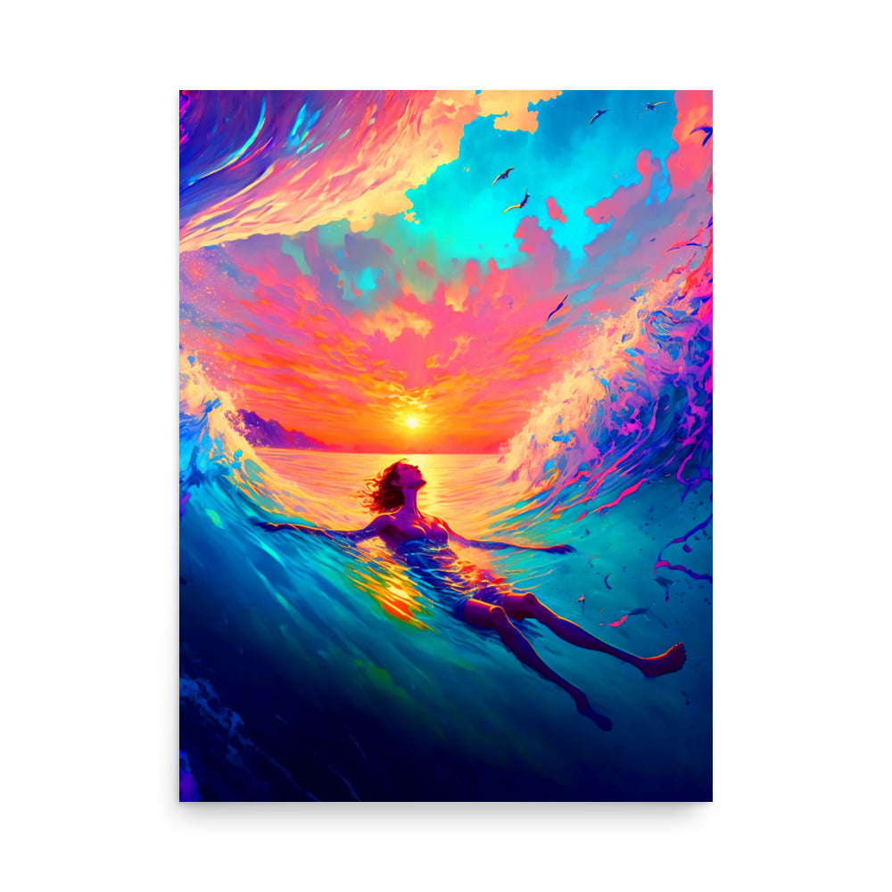 Wave Walker: Vibrant - Luster Poster