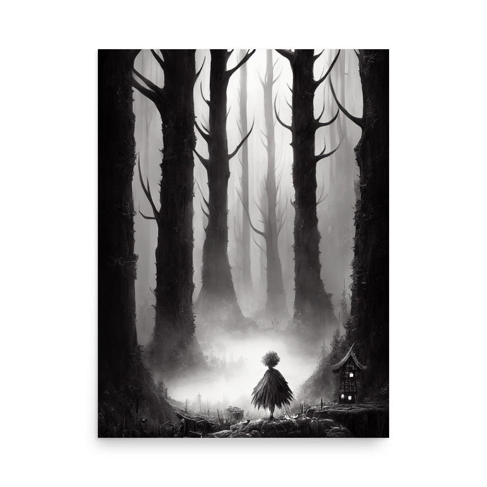 Familiar Forests: B&W - Luster Poster