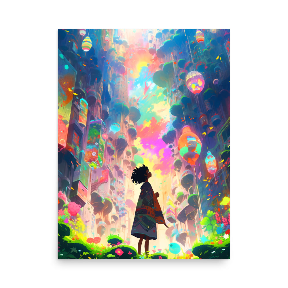 Energy Explorer: Vibrant 3/4 - Luster Poster