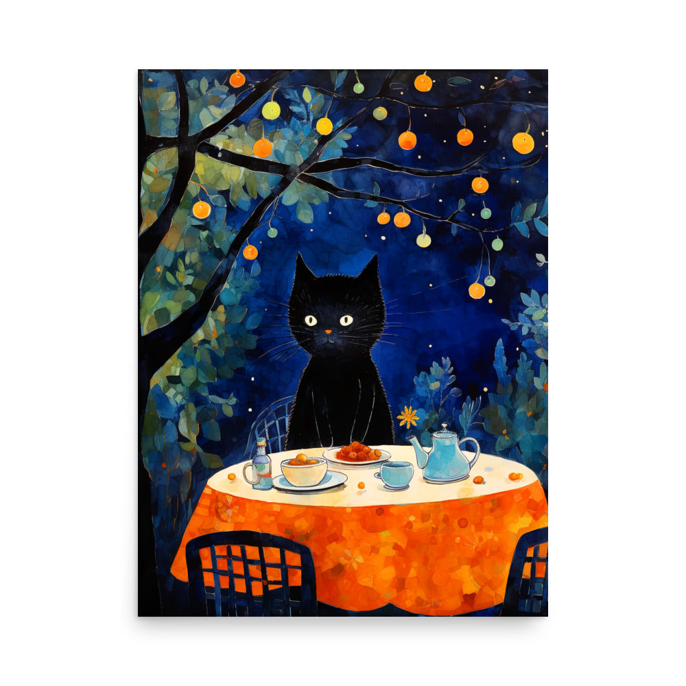 Feline Dinner N2 - Luster Poster