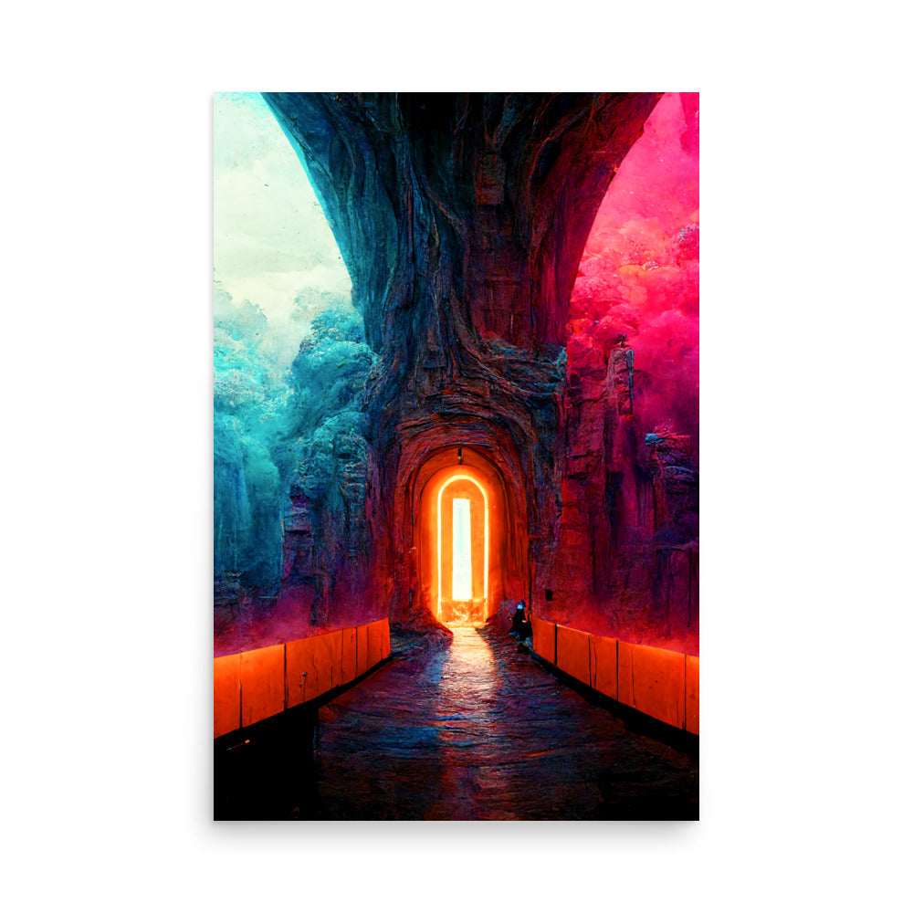 Portal Jumping: Vibrant - Luster Poster