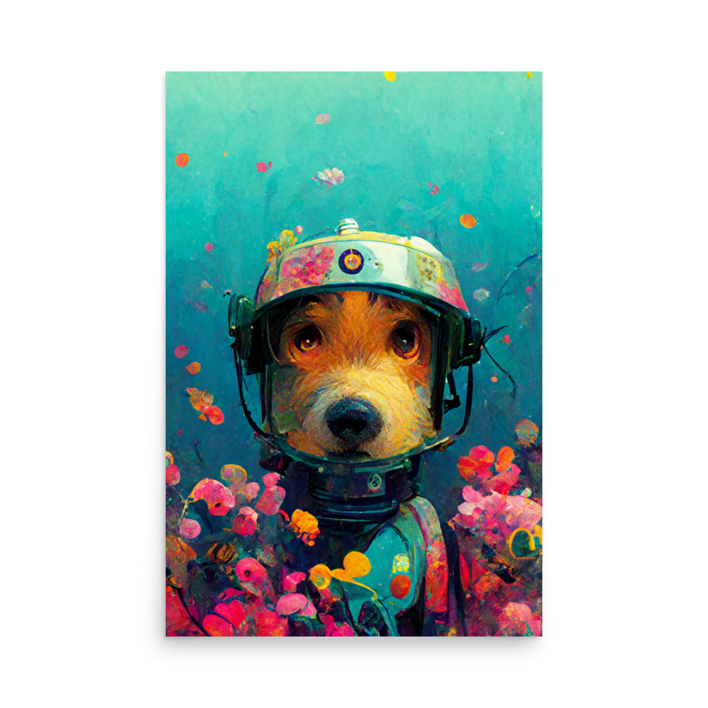 Robo-Dog: Vibrant - Luster Poster