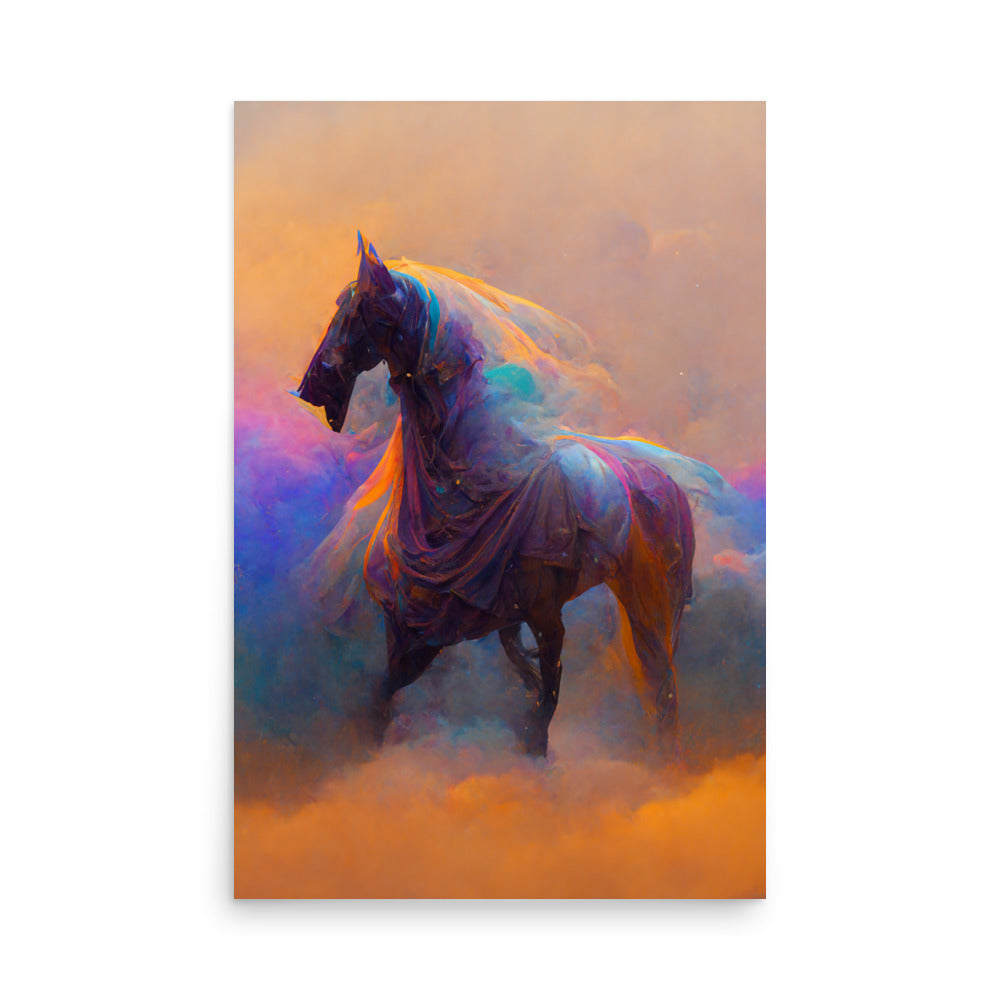 Ghost Horse: Vibrant - Luster Poster