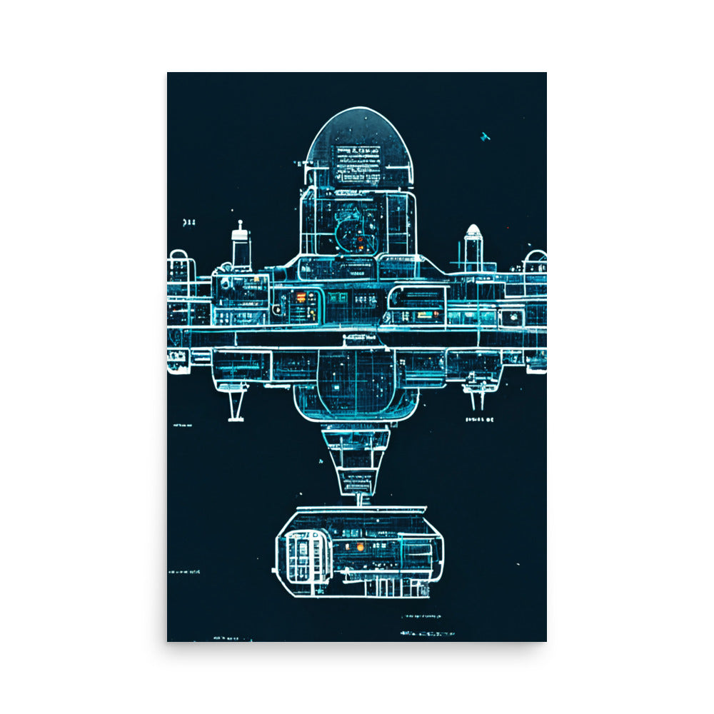 Rocket Design: Neutral - Luster Poster