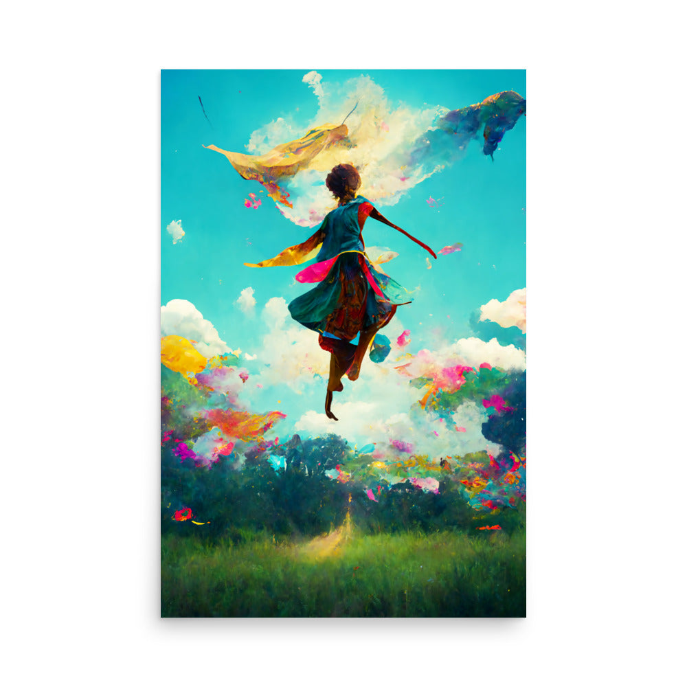 Flying Free: Vibrant - Luster Poster