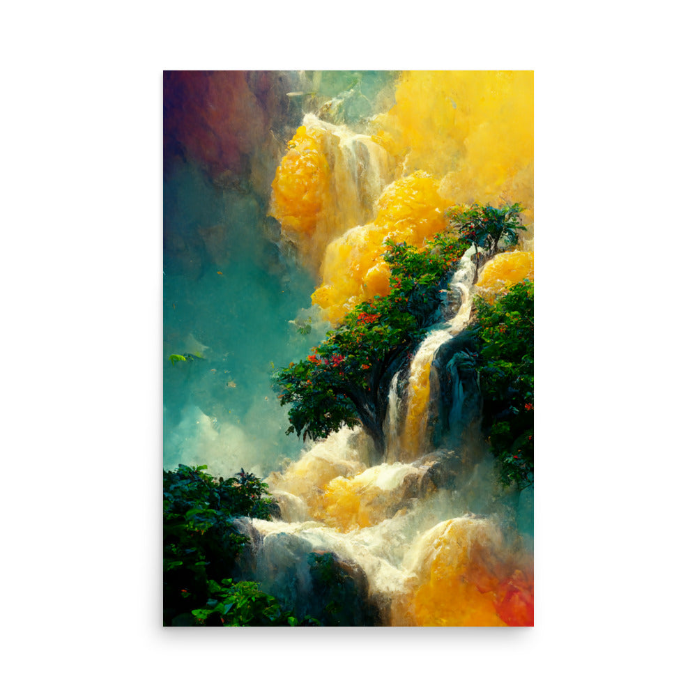 Cascading Nature: Neutral - Luster Poster