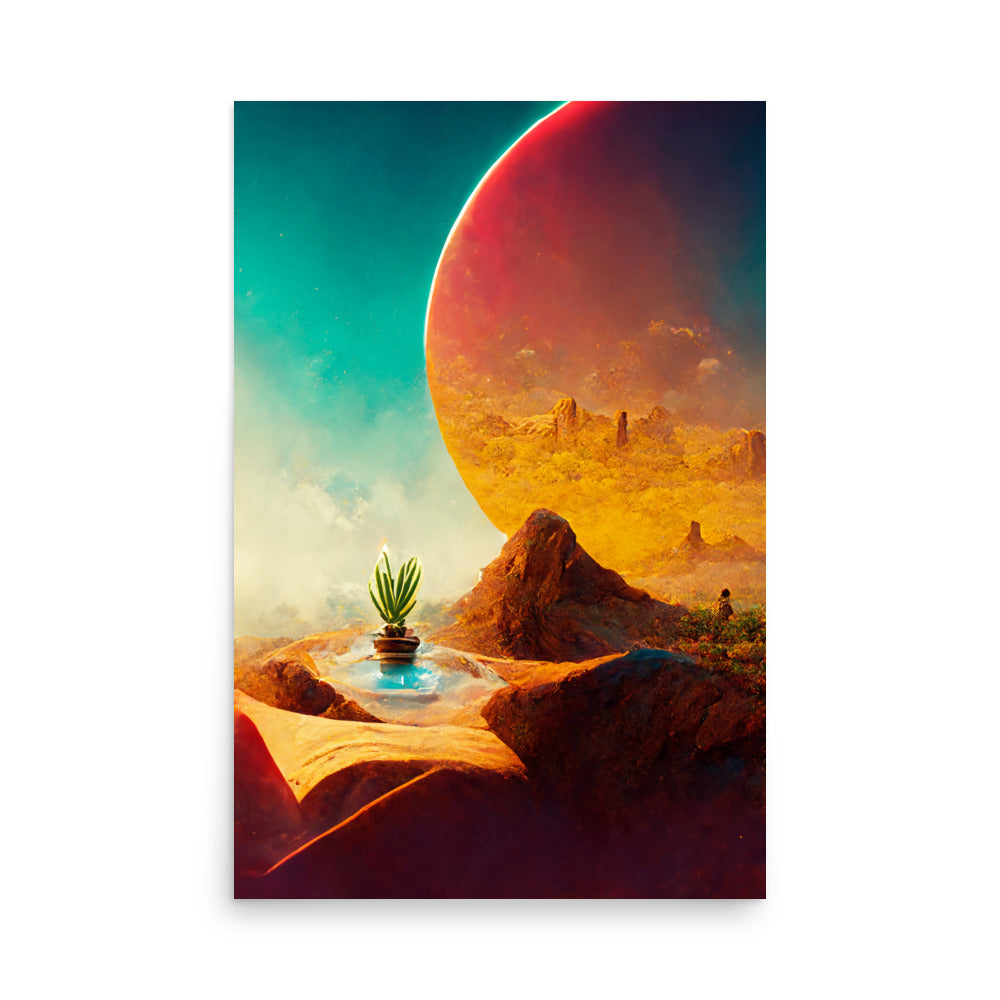 Desert Oasis: Vibrant - Luster Poster