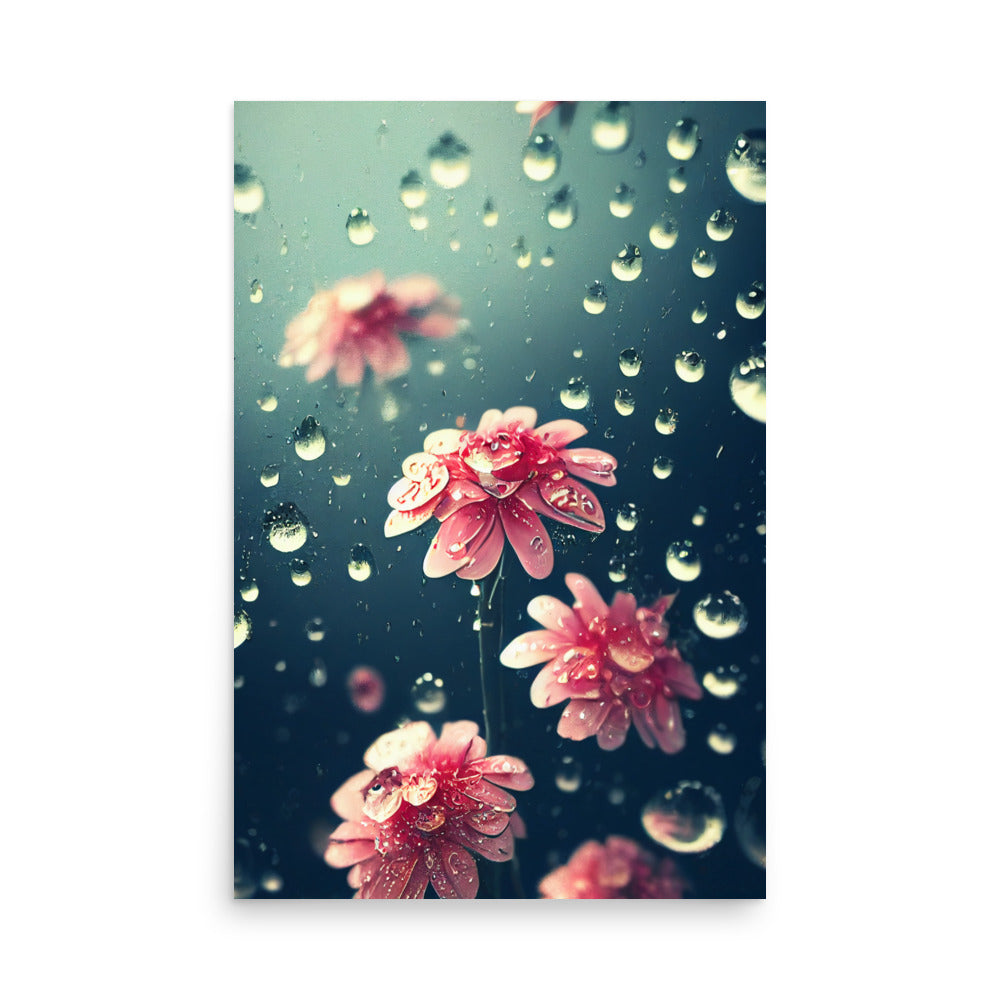 Calming Rain: Neutral - Luster Poster