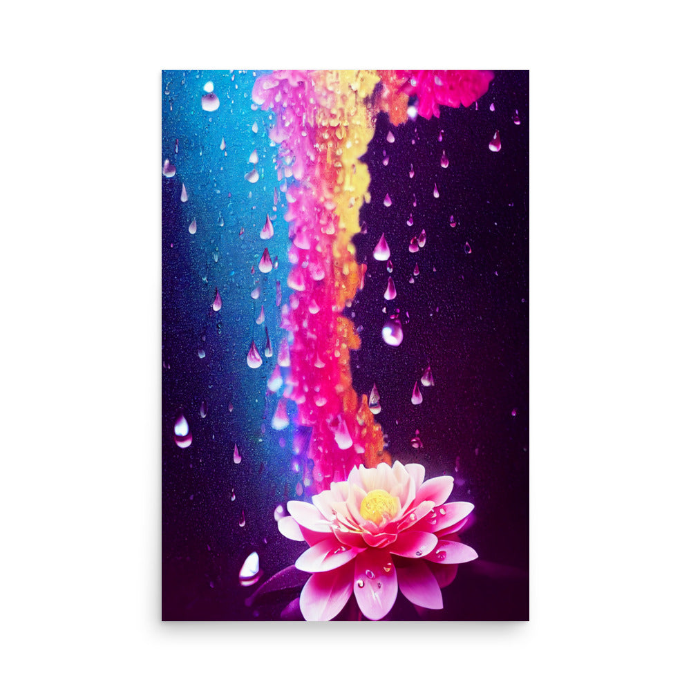 Calming Rain: Vibrant - Luster Poster