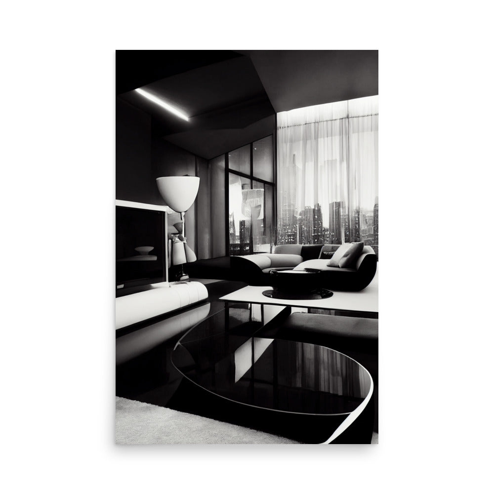 Cozy Quarters: B&W - Luster Poster