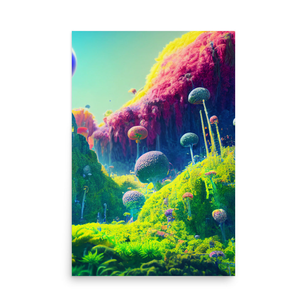 Alien Worlds: Vibrant - Luster Poster