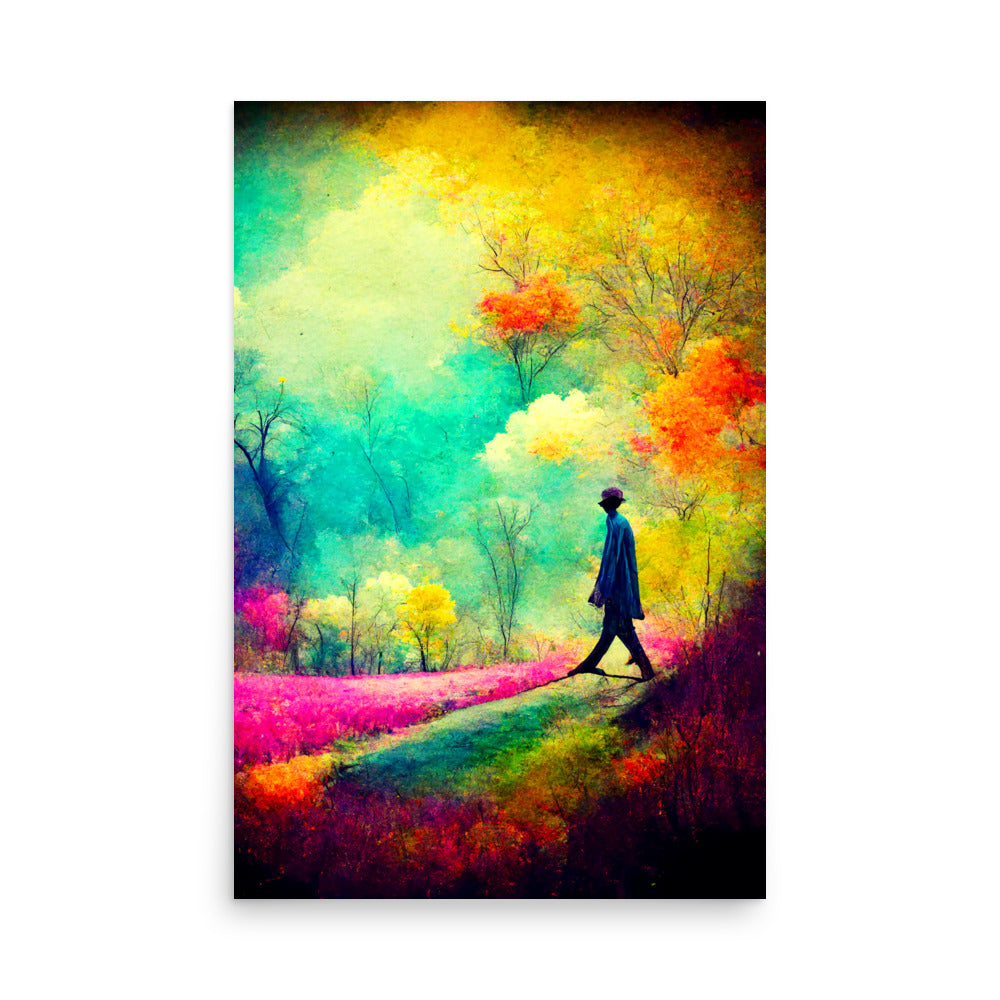 Lone Thoughts: Vibrant - Luster Poster