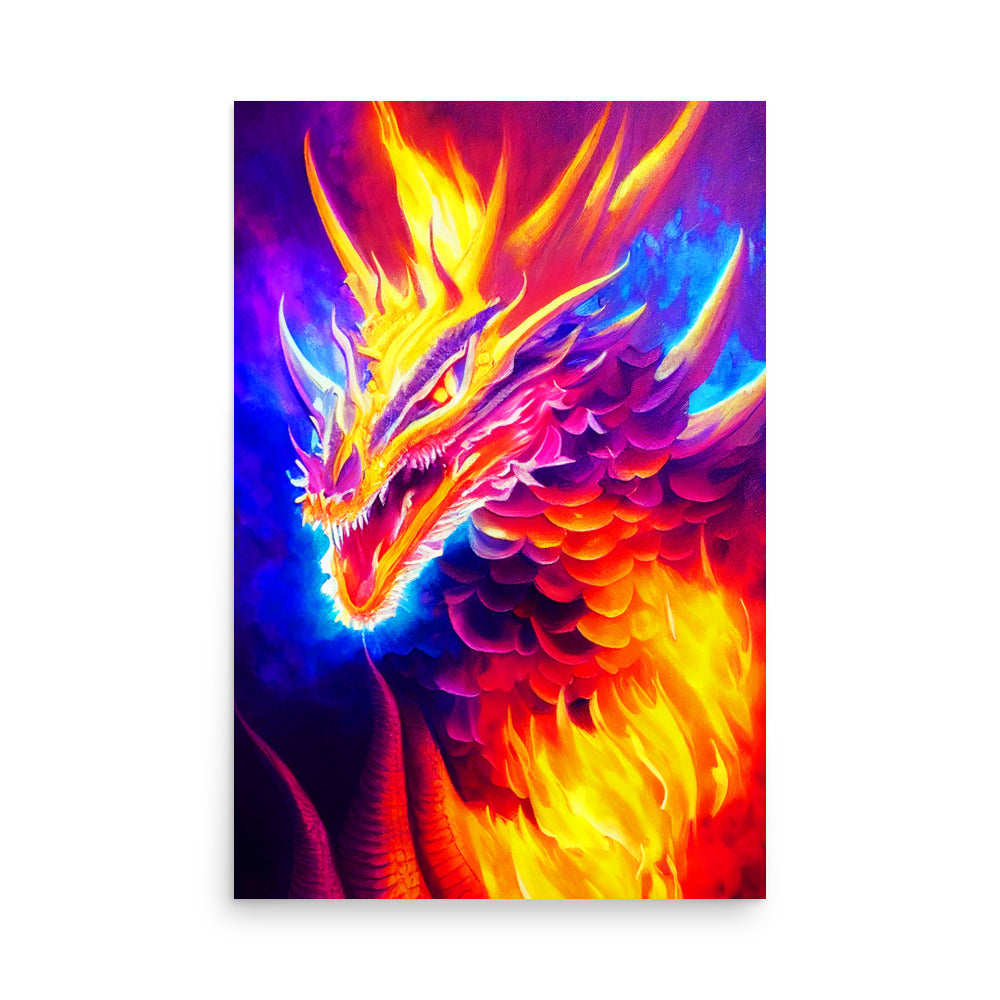 Fiery Friend: Vibrant - Luster Poster