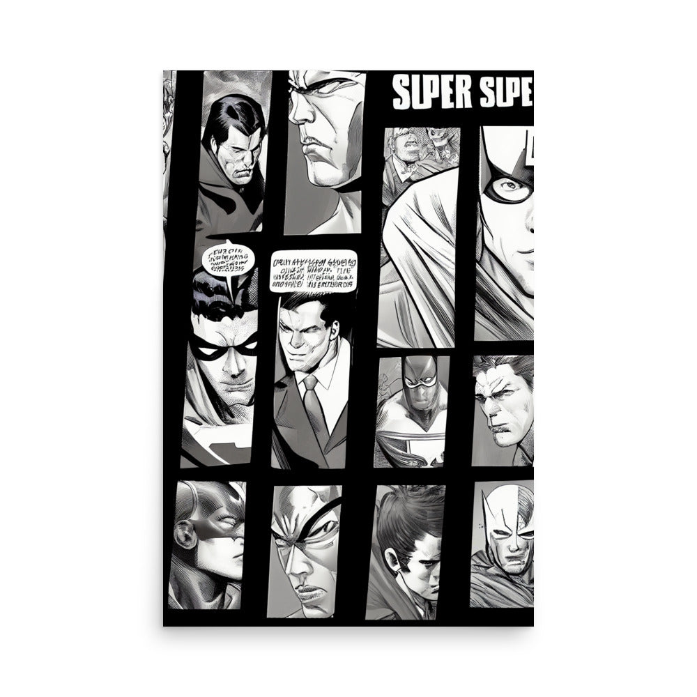 Picture Panels: B&W - Luster Poster