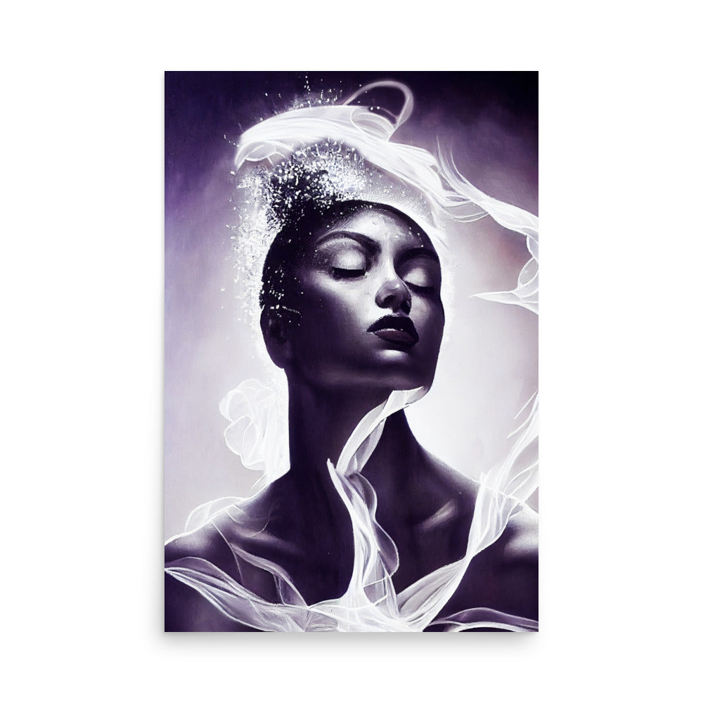 Serene Power: B&W - Luster Poster